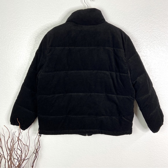 NWT LEVI'S Black Quilted Corduroy Puffer Jacket Size XL - Picture 5 of 9